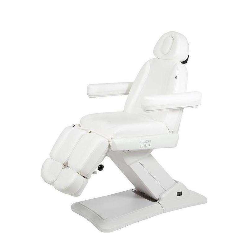 Cadeira de podologia elétrica MEDIAL 3 motores, estofamento PU branco