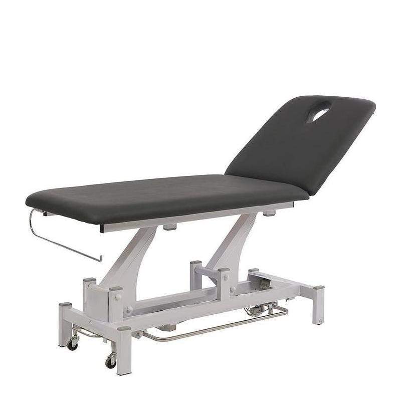 Mesa de fisioterapia elétrica 2 secções cinzenta