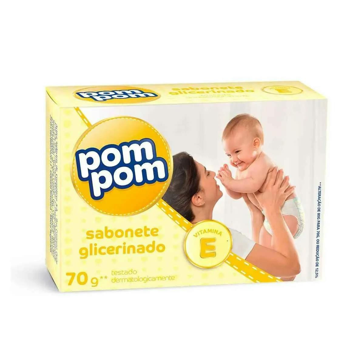 Sabonete glicerinado com vitamina E para bebé 70g