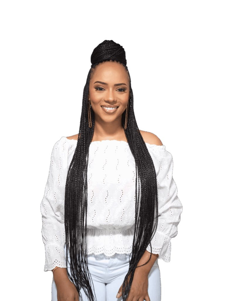 Cabelo sintético Super Braid para tranças em fibra leve - Preto