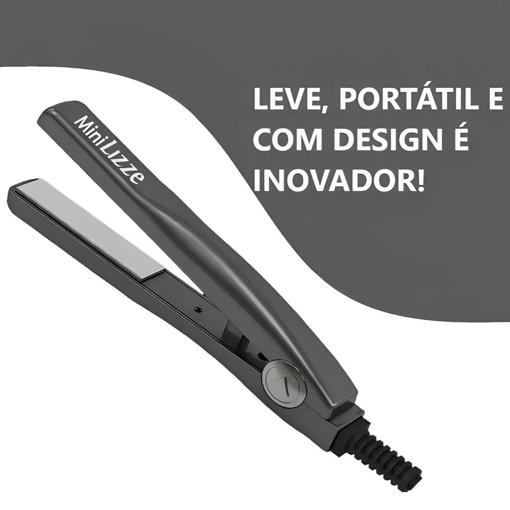 Prancha titânio portátil Mini Lizze 200°C Bivolt
