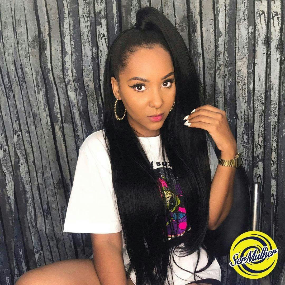 Tissagem cabelo liso cor 613 loiro 320g fibra resistente ao calor