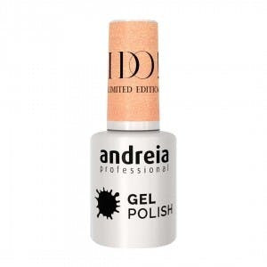 Verniz gel I DO ID3 Wedding Toast nude champanhe com brilho dourado