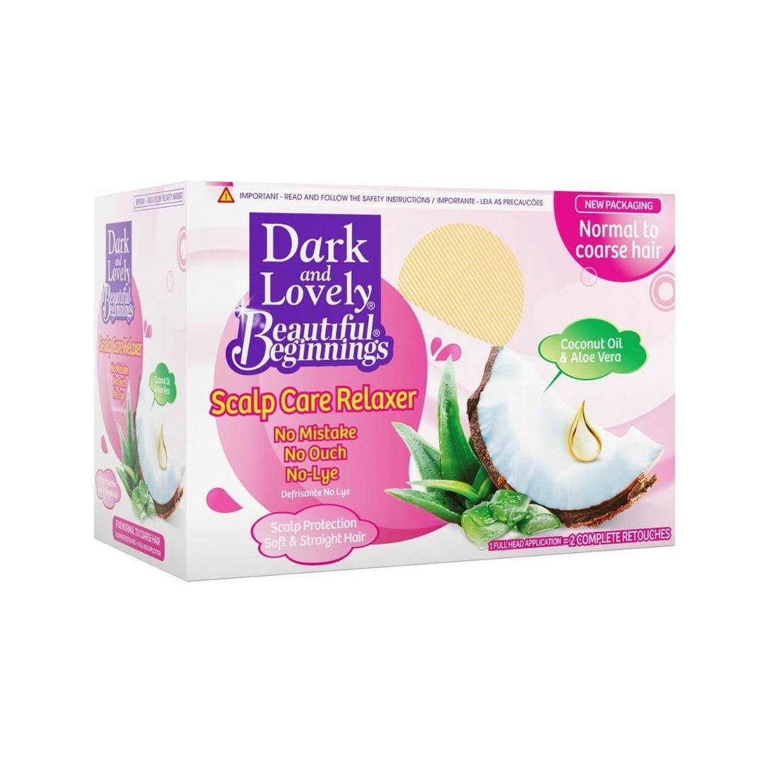 Kit desfrisante No Lye infantil Beautiful Beginnings — alisamento suave e redução do frizz