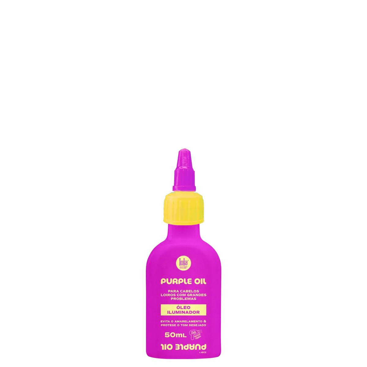 Óleo iluminador Purple Oil para cabelos loiros e brancos 50 ml