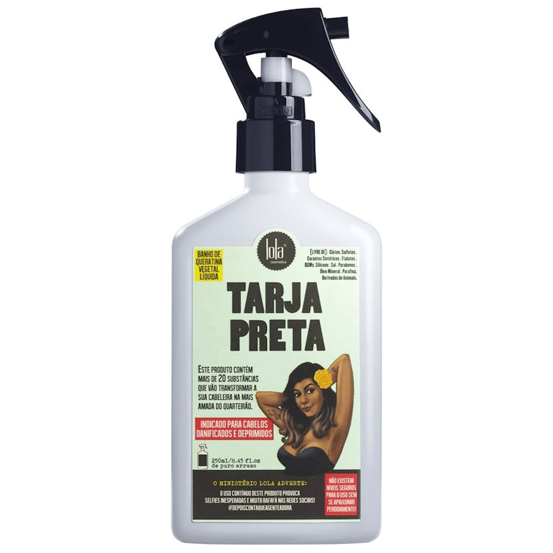 Queratina vegetal spray Tarja Preta para cabelos pintados e danificados