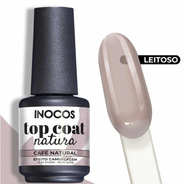 Top Coat Natura Café natural verniz de acabamento 15ml