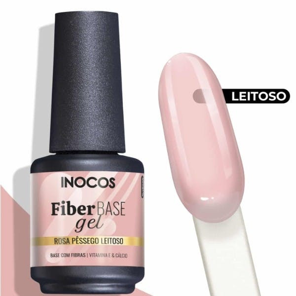 Fiber Base Cover Rosa Pêssego Leitoso 15ml