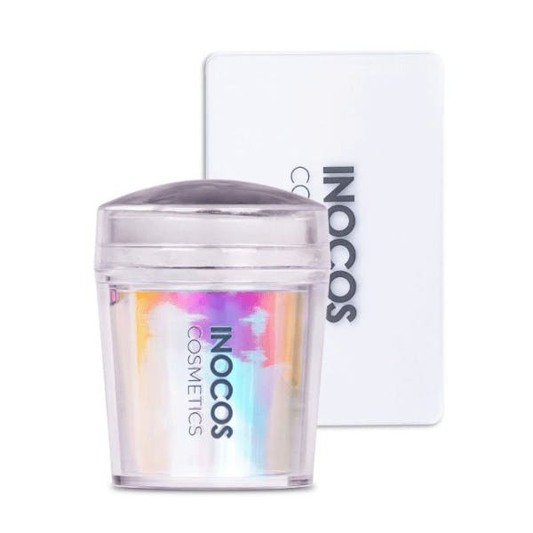 Carimbo e raspador holográfico para nail art