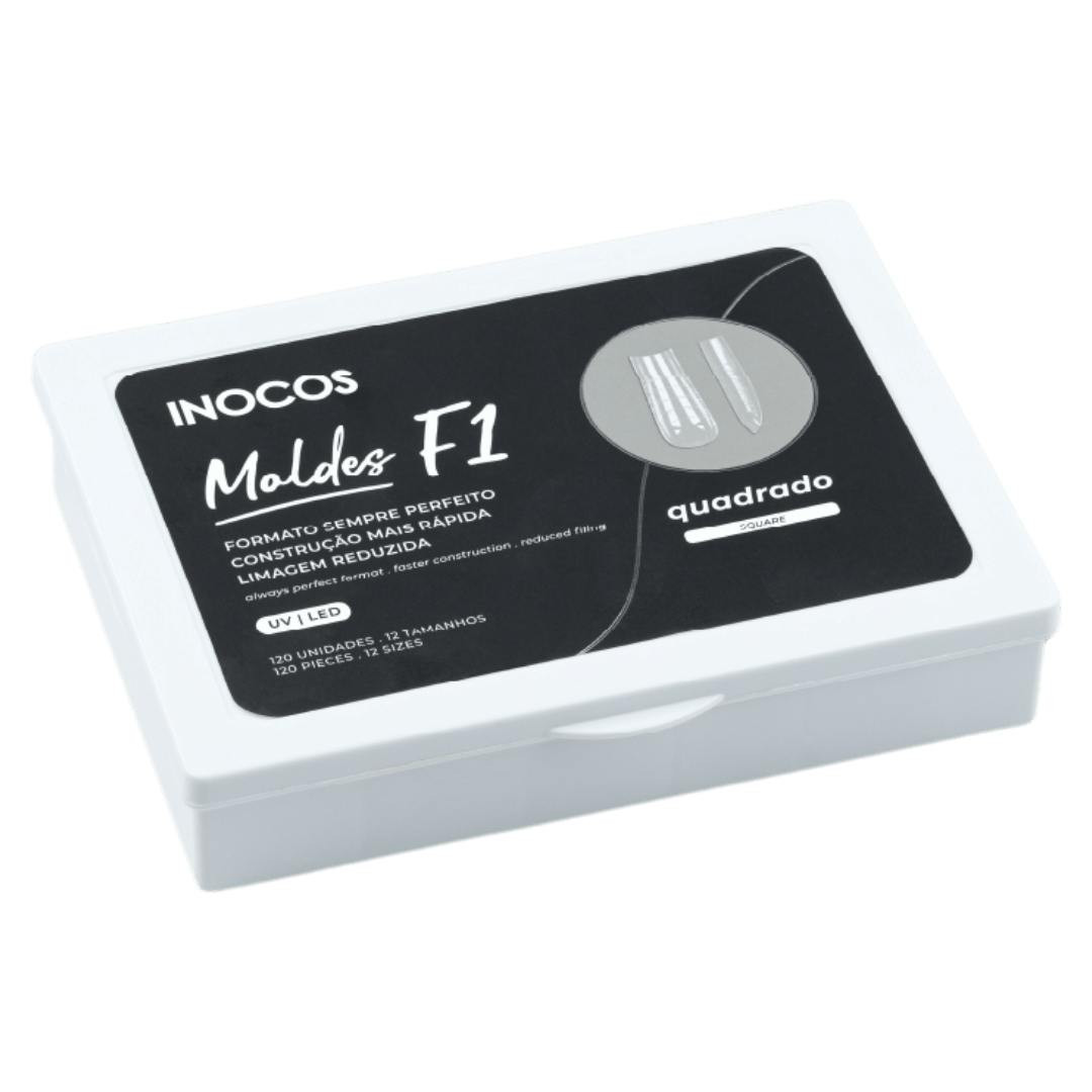 Moldes F1 Quadrado para Unhas 120 unidades