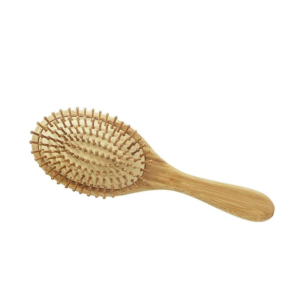 Escova pneumática oval em bambu