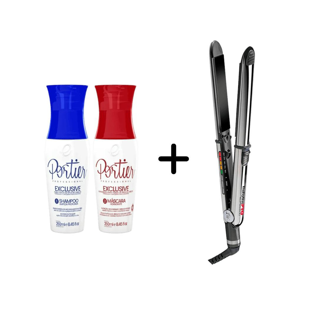 Kit de Alisamento Portier Exclusive com Prancha Elipsis 3000