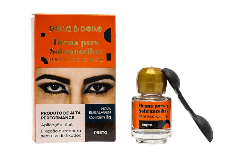 Henna para sobrancelhas preto 3g