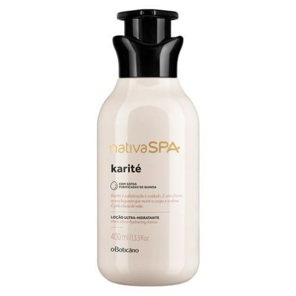 Loção hidratante corporal Karité Nativa SPA 400 ml