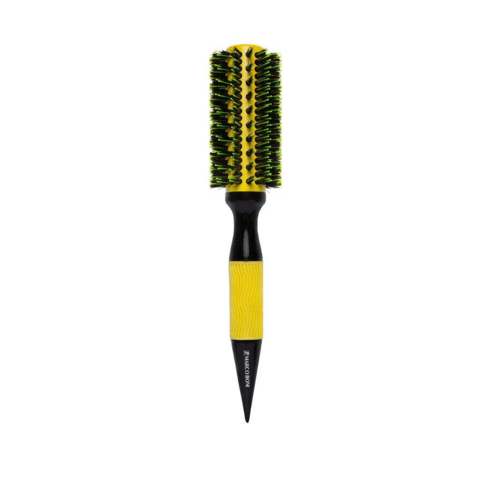 Escova térmica 57mm com corpo cerâmico e cerdas de nylon e javali