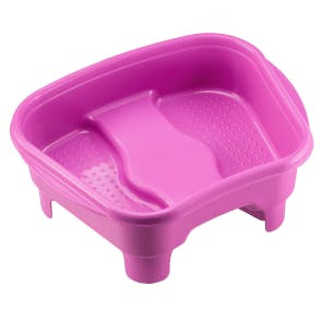 Bacia para pedicure com pedestal rosa