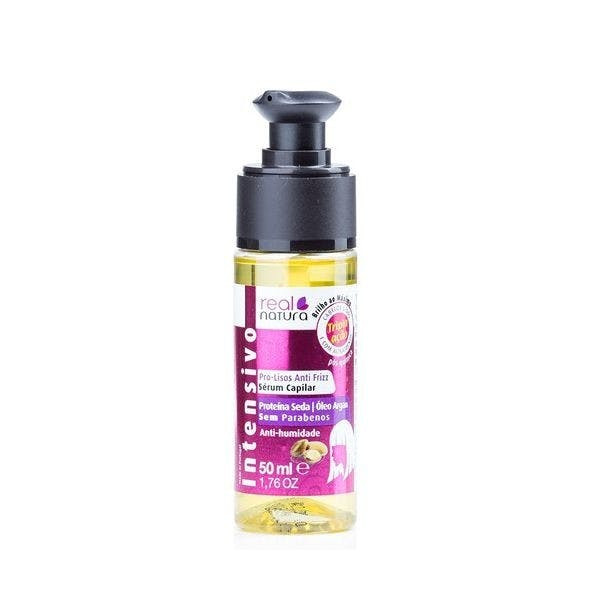 Sérum anti-frizz com óleo de argan para cabelos lisos