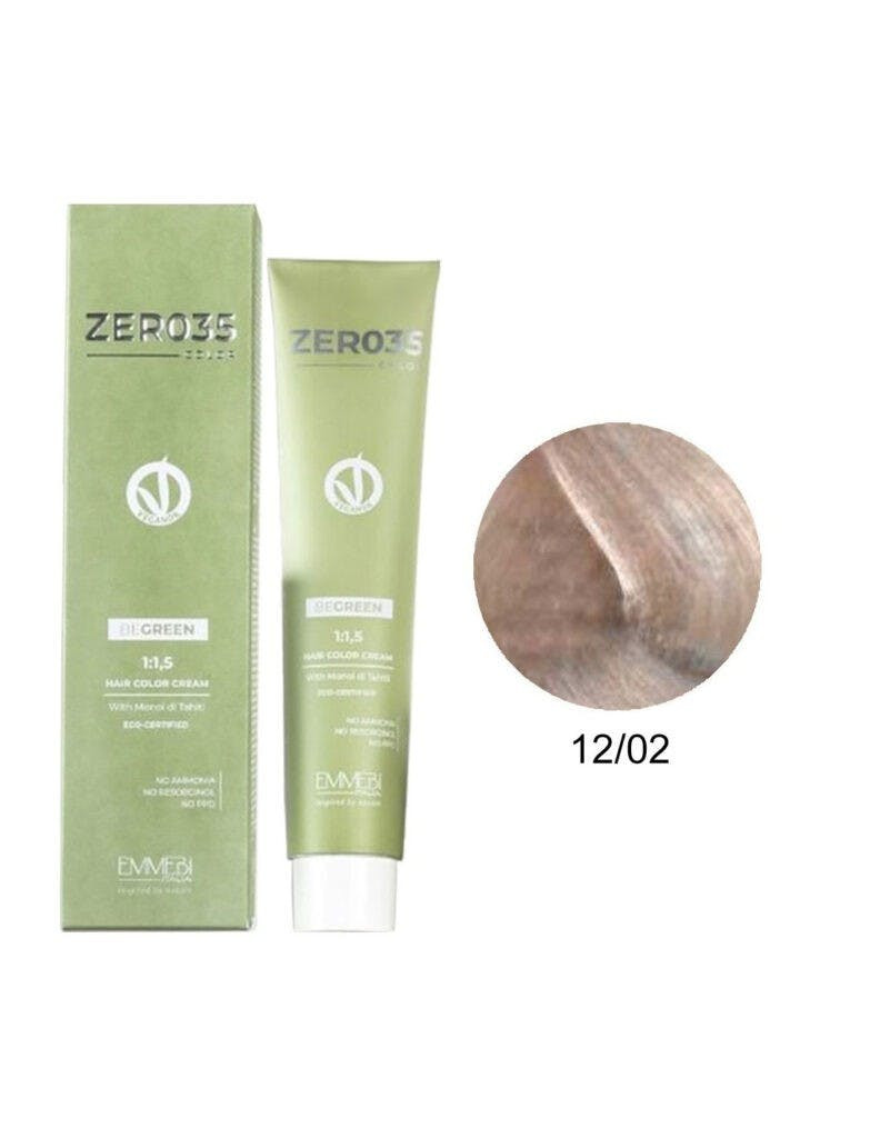 Coloração capilar Vegan Be Green 12/02 Loiro Claríssimo Quartzo 100ml