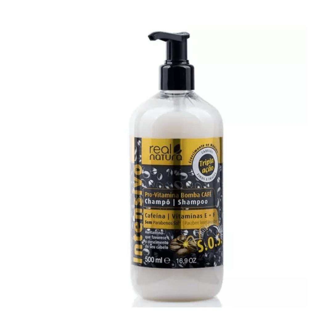 Shampoo sem sal Pro-Vitamina Bomba Café 500ml