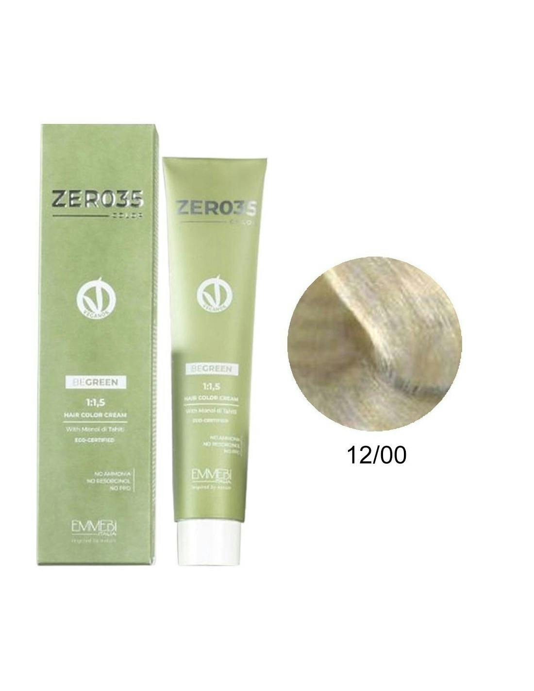 Coloração capilar Be Green Vegan 12/00 Loiro Claríssimo Neutro 100ml