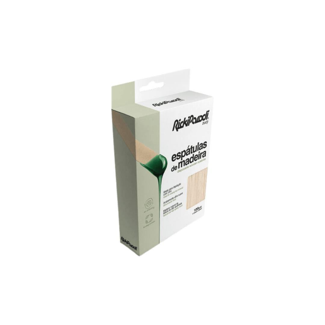 Espátulas descartáveis para cera madeira 15 cm, pack 100