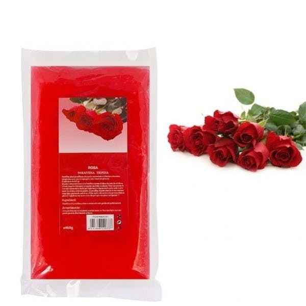 Cera de parafina para mãos e pés rosa 450g