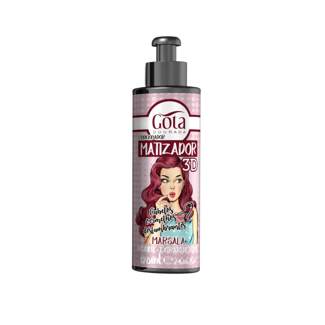 Matizador 3D Marsala para cabelos tingidos 120 ml