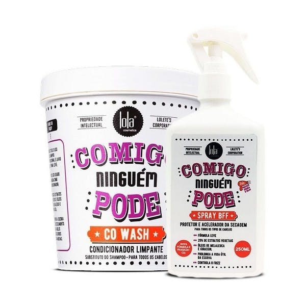 Kit Comigo Ninguém Pode - Condicionador de limpeza e Spray BFF das Mechas