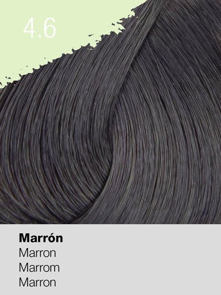 Coloração profissional 4.6 castanho-marrom 100ml
