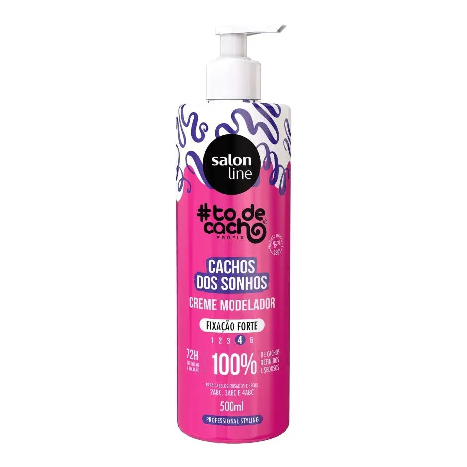 Creme modelador Cachos dos Sonhos fixação forte 500 ml