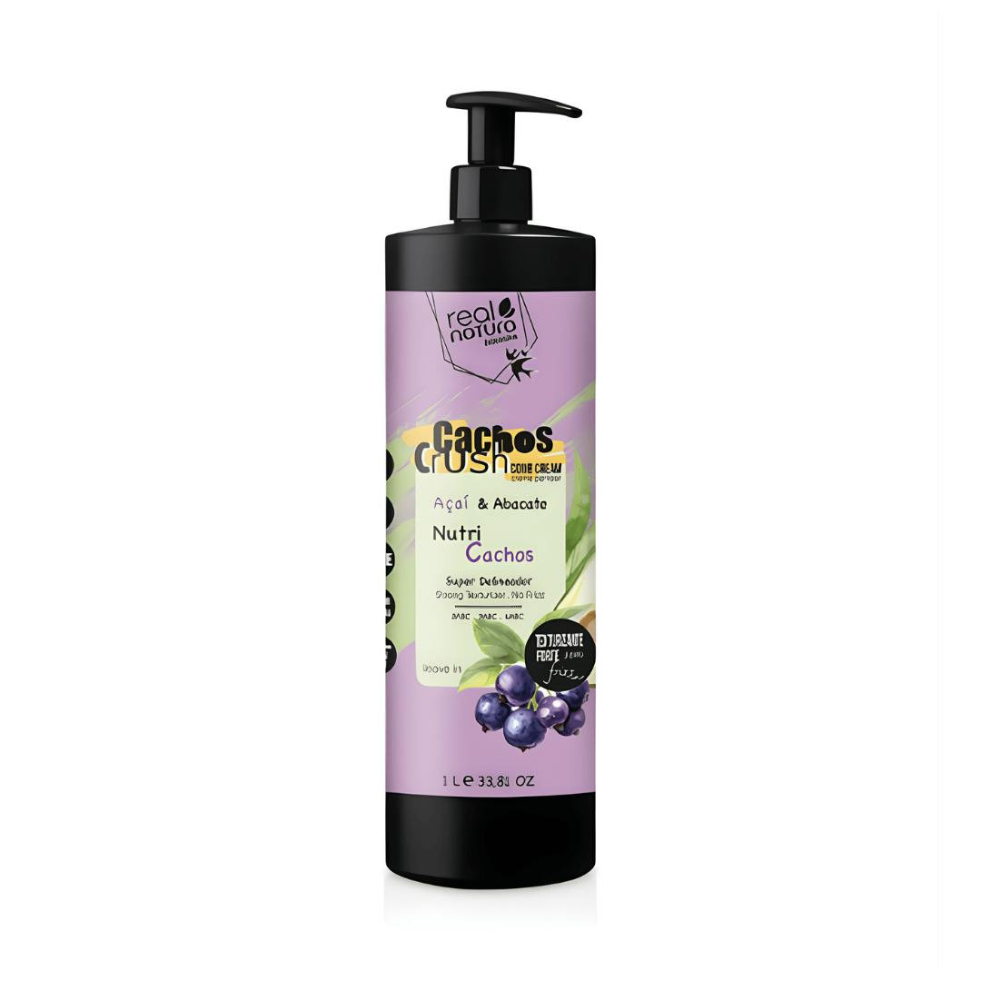 Creme de pentear para caracóis Açaí e Abacate 1L