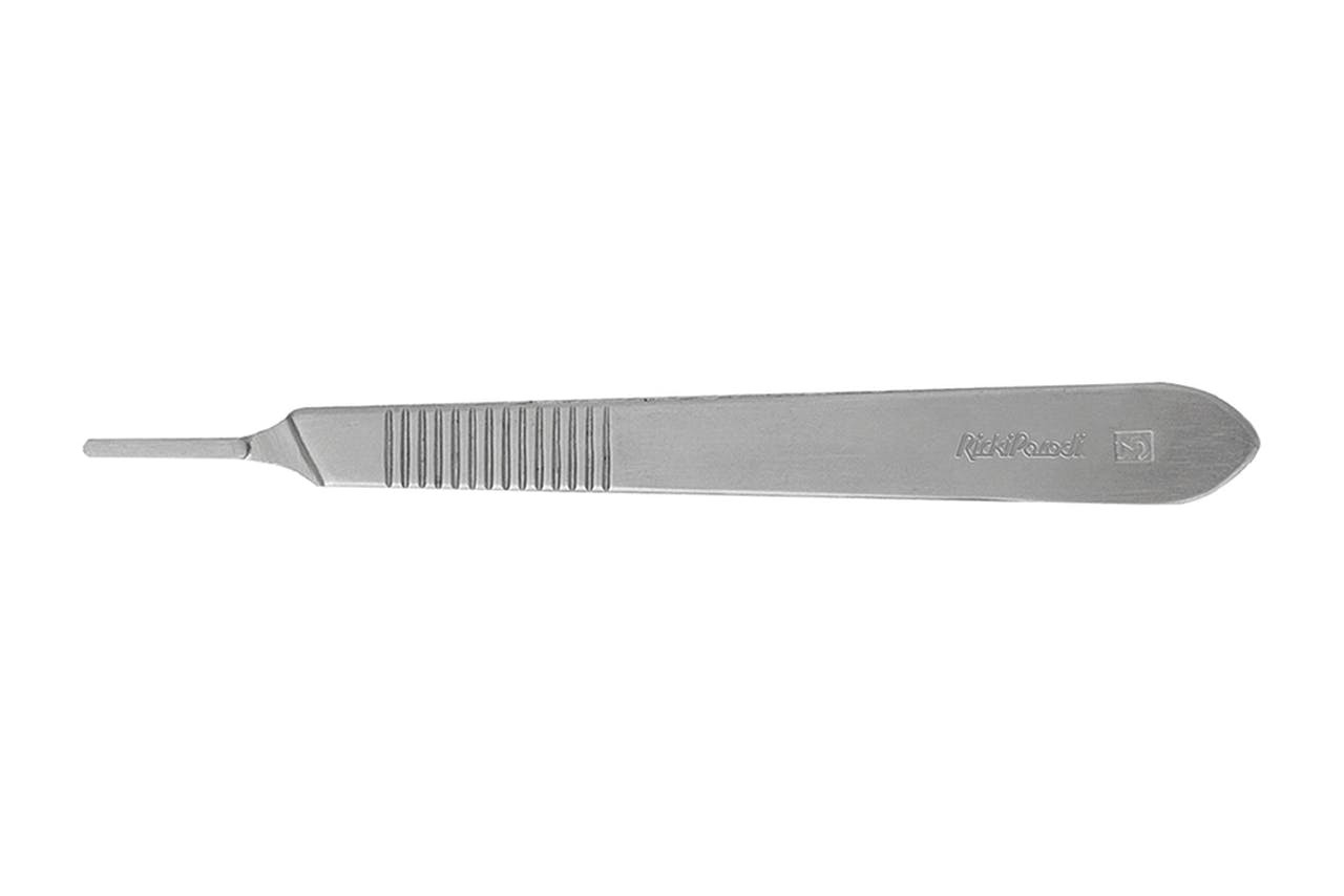 Cabo para lâminas de bisturi Nº3 inox 12,5 cm