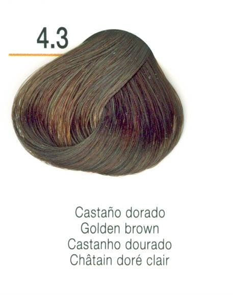 Tintura capilar creme Castanho Dourado 4.3
