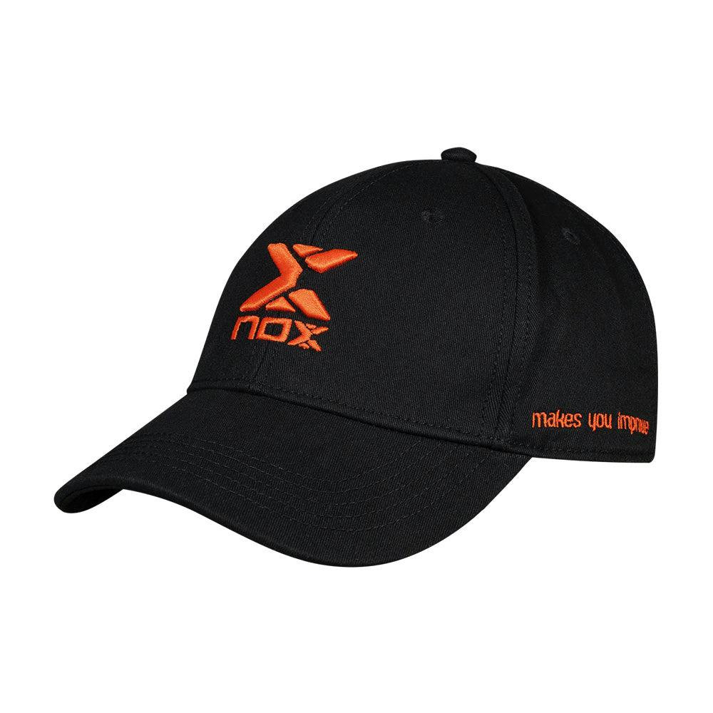 Gorra Street tecido técnico transpirável preto e vermelho