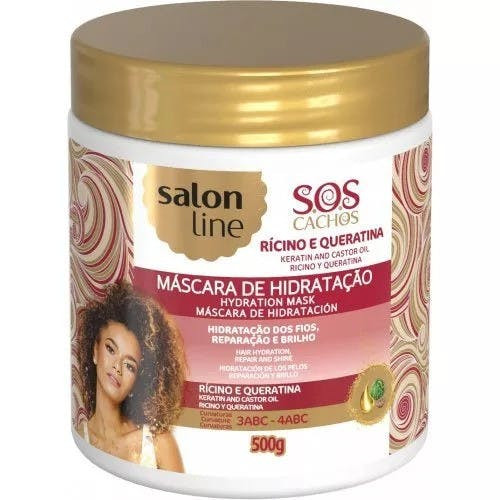 Máscara de hidratação S.O.S. Cachos com rícino e queratina 500g