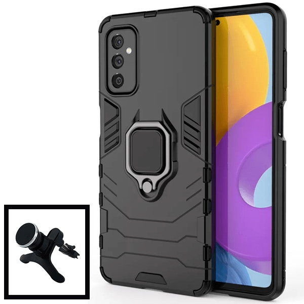 Kit soporte magnético de coche y funda Military Defender para Samsung Galaxy M52 5G