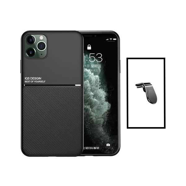 Magnetic Lux case and universal magnetic mount for iPhone 14 Pro - Black