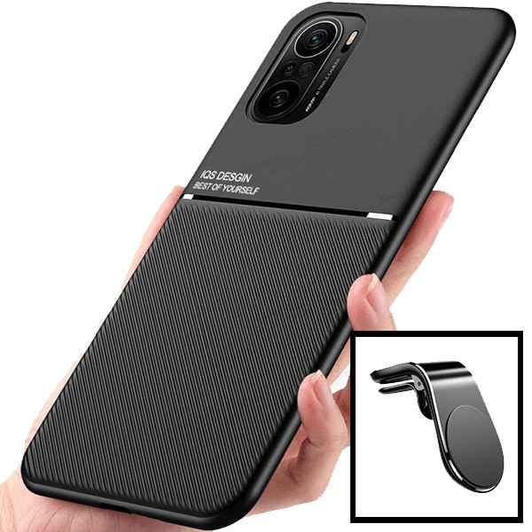 Funda magnética Lux con soporte magnético universal para Xiaomi Poco F3