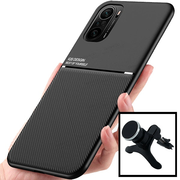 Magnetic Luxury Case with Reinforced Car Mount for Redmi K40