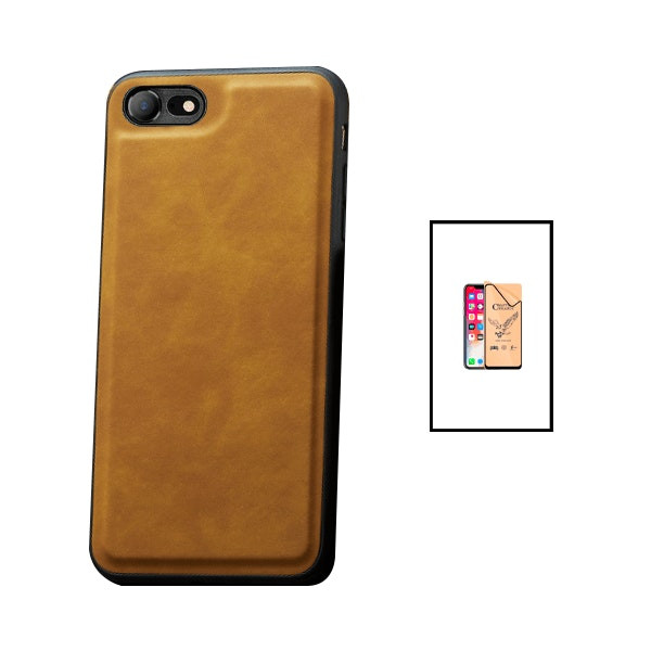 Kit funda magnética de cuero y protector CeramicGlass para iPhone 7/8/SE 2020/SE 2022