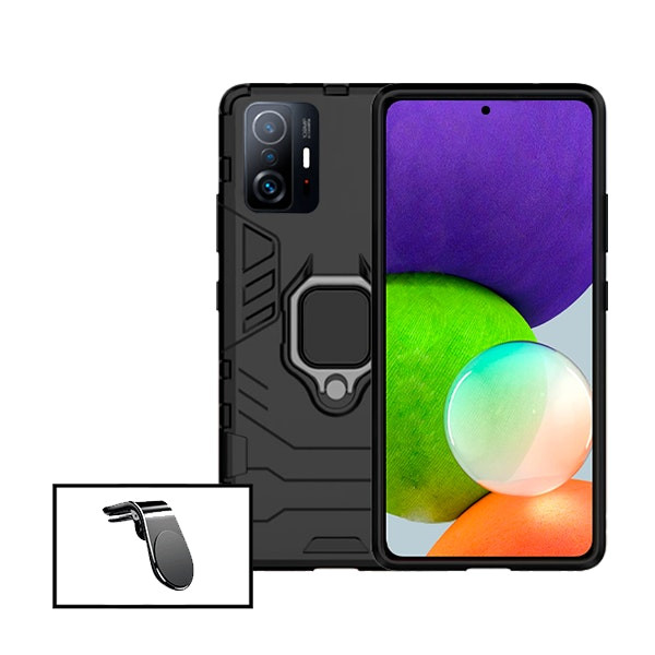 Universal magnetic mount and Military Defender case for Xiaomi 11T Pro