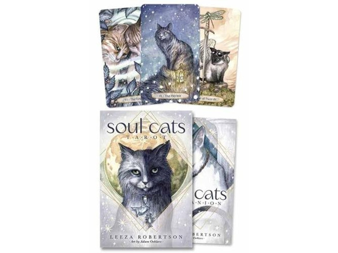 Soul Cats Tarot de Leeza Robertson y Adam Oehlers (Inglés)