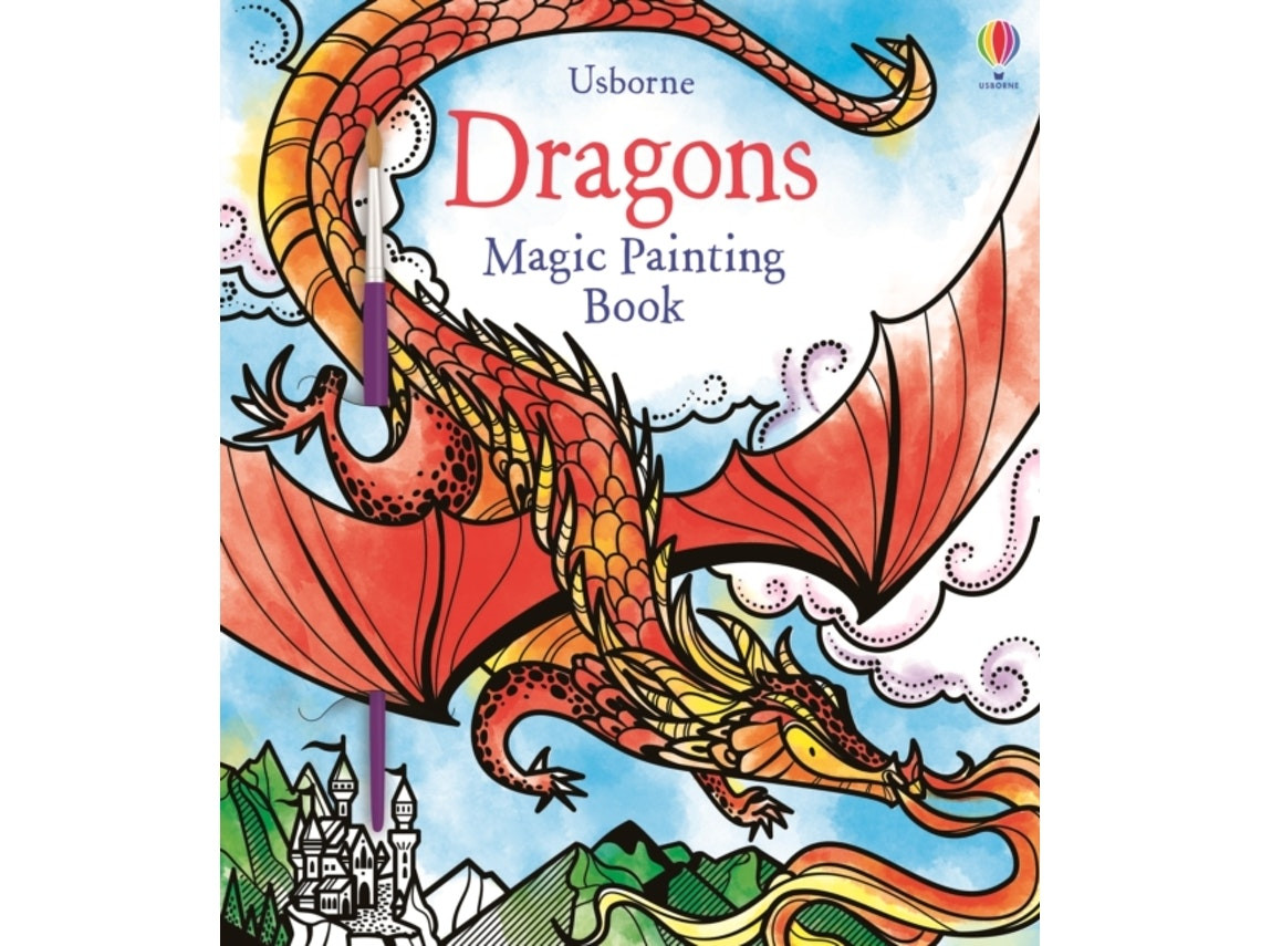 Dragons Magic Painting Book by Fiona Watt (English)