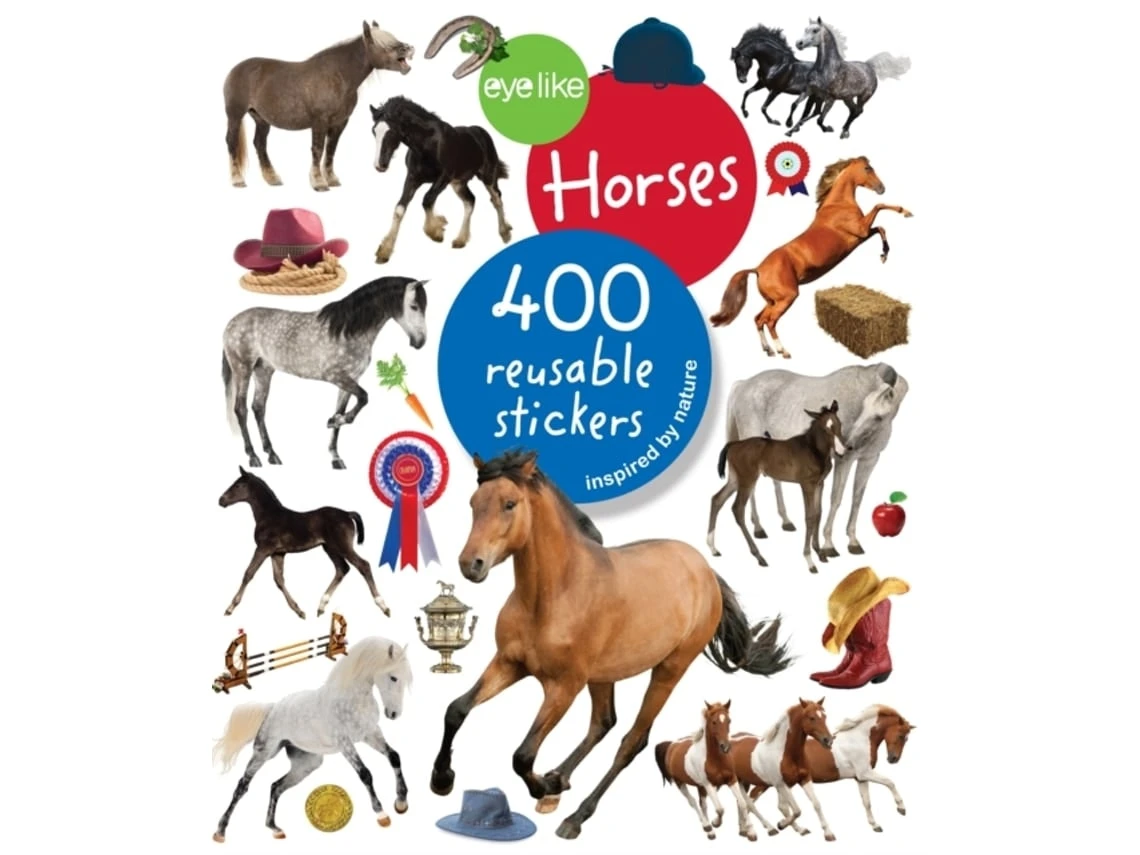 Eyelike Stickers: Horses de Workman Publishing (Inglés)