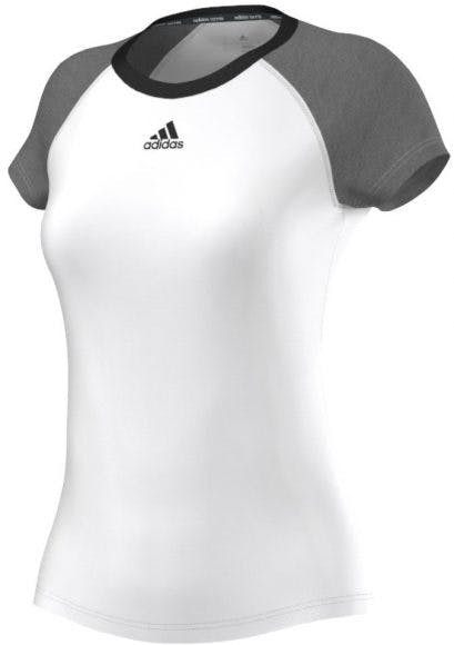 Adidas® T-Shirt Mulher De Treino Branca | Tecnologia Climalite® | Tamanho XXS - XXS