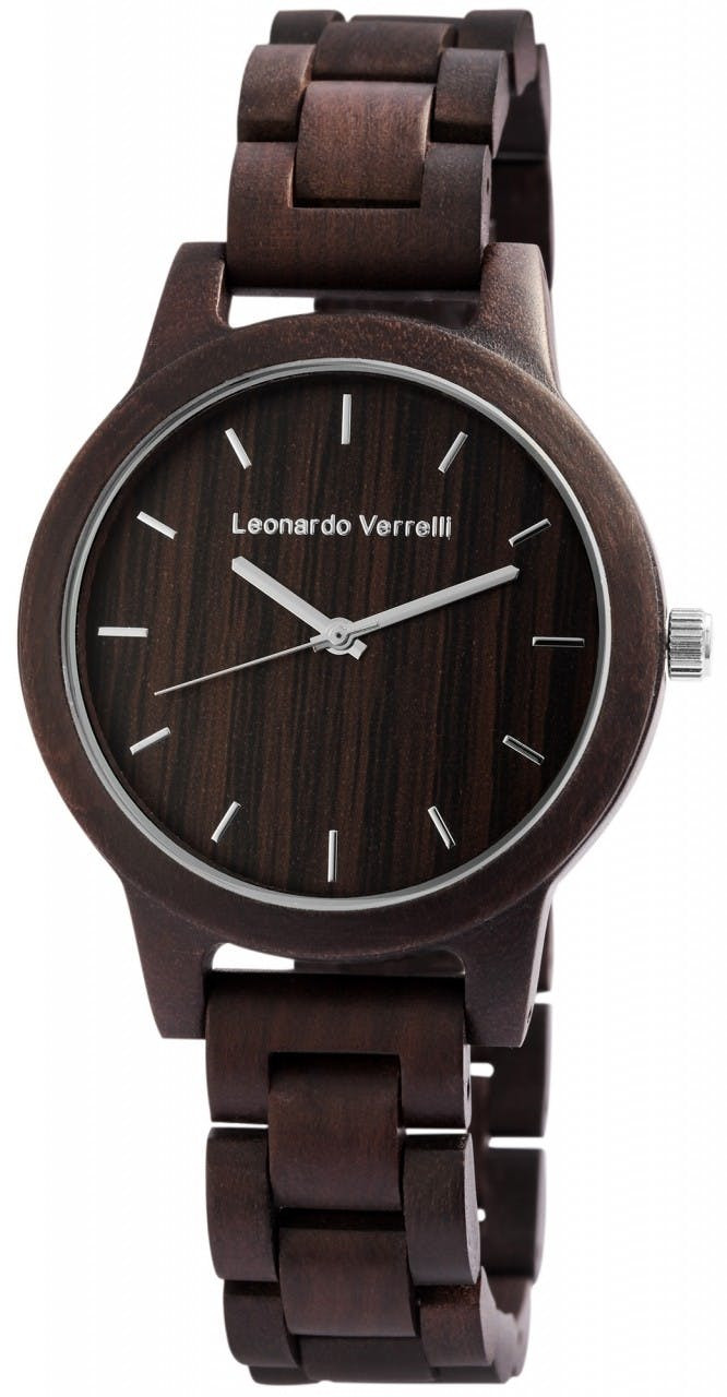 Relógio Leonardo Verrelli® Mulher com Bracelete em Madeira - 2800033