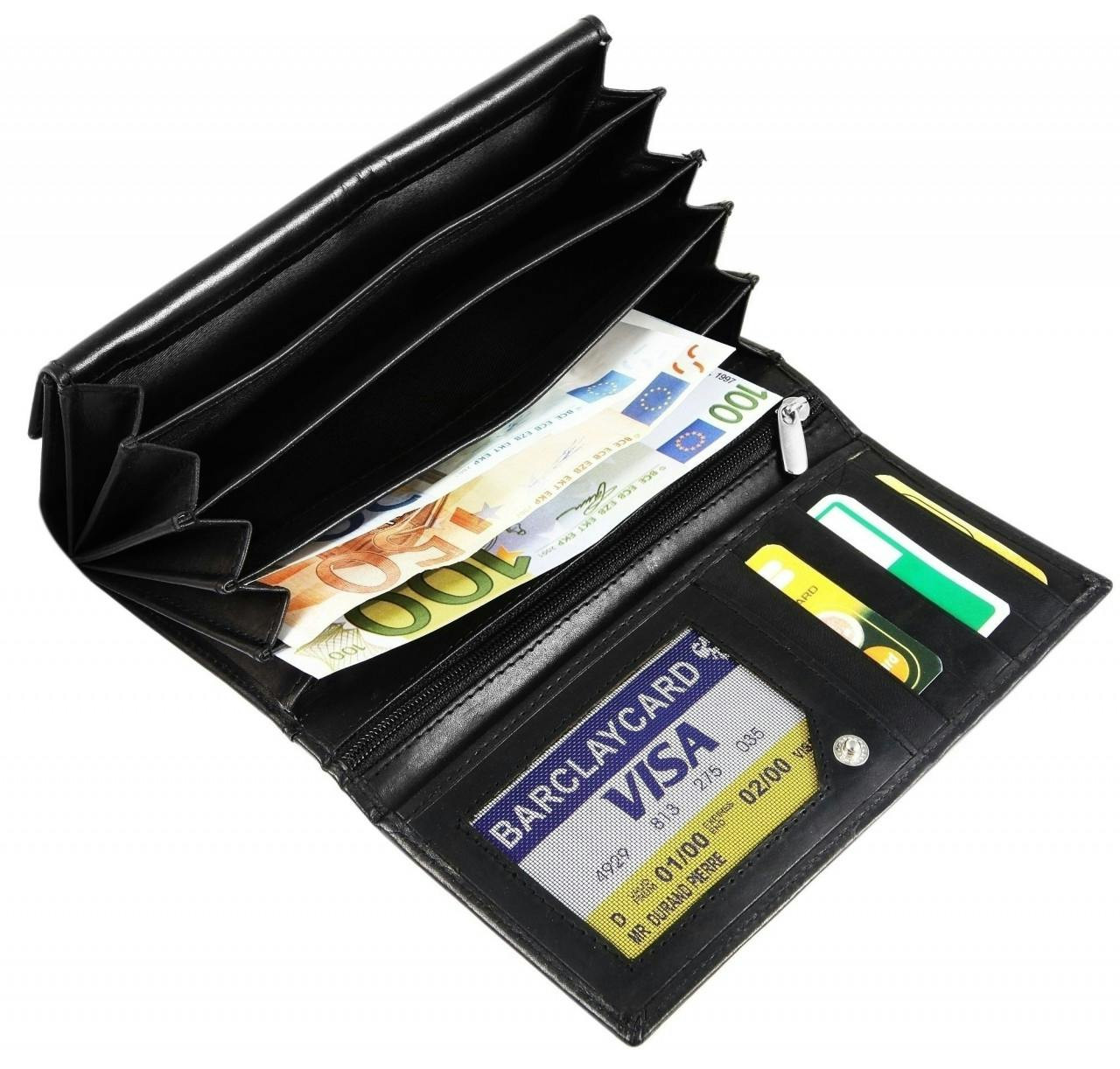 Akzent® Carteira em Couro Genuíno - 3000044-001