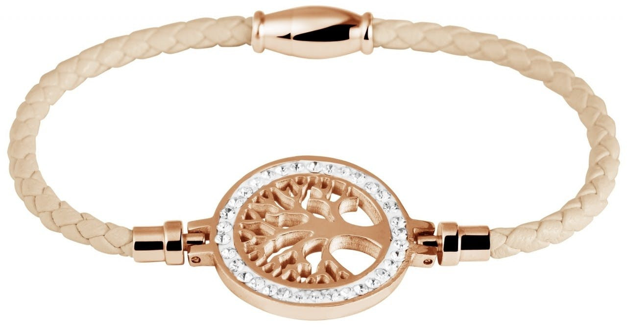 Akzent® Pulseira Árvore da Vida em Couro