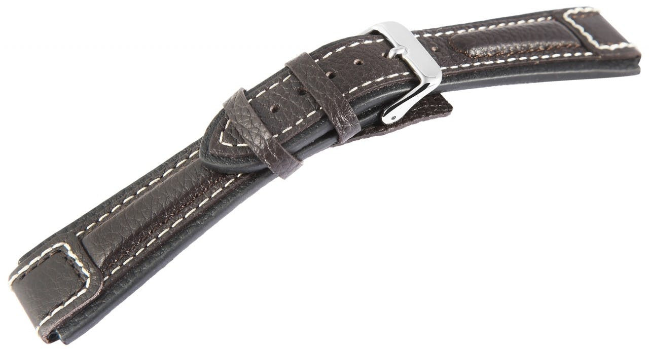 Bracelete para Relógio em Pele Genuína Castanho 22 mm - 8000530-220