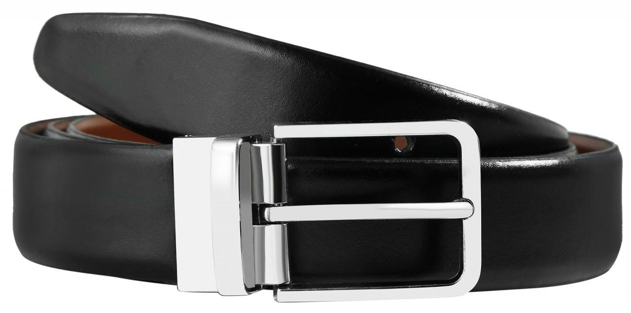 Leonardo Verrelli® Cinto Reversível em Couro Genuíno 90 cm - 3100146-0900